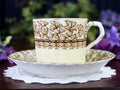 Antique EJDB Bodley Demi Teacup, FERN Demitasse Cup & Saucer 18456