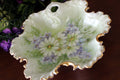 Hand Painted Fluted Dish,  8 1/2", Relish Dish, Vanity Tray, Pin Dish 16913