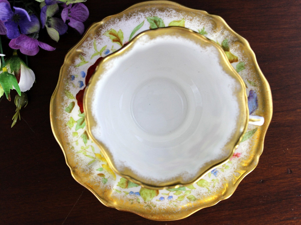 Queen Anne Pattern, Hammersley, Chintz Teacup & Saucer 18472