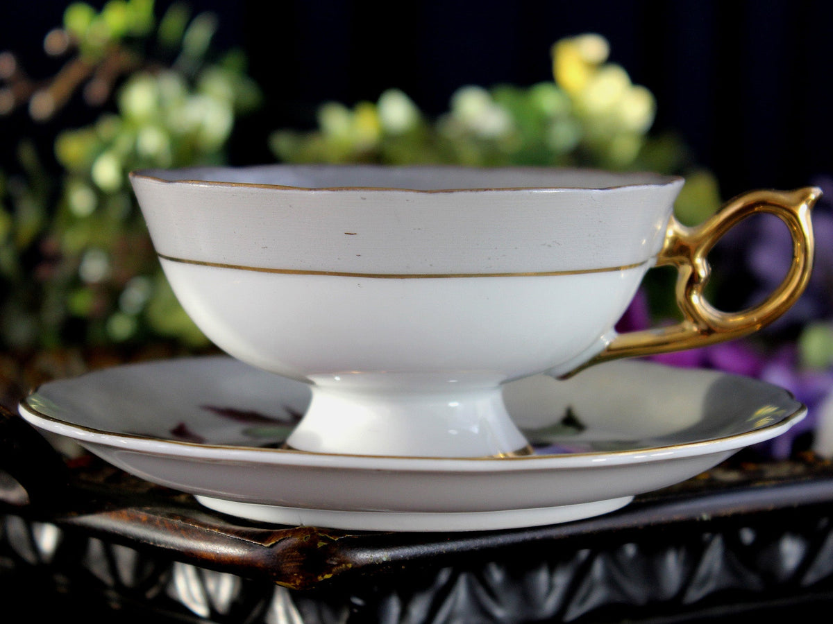 Royal Sealy, Japanese Tea Cup, Fruit, Wide Mouth, Teacup & Saucer 18477